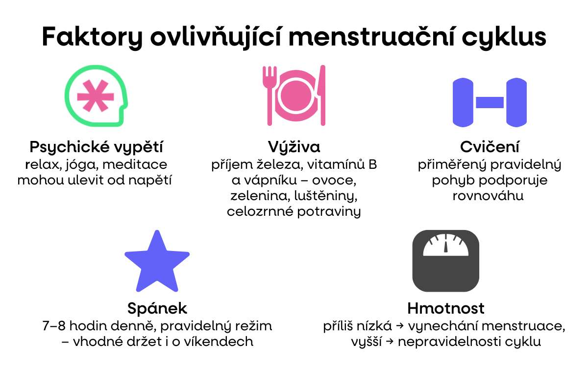 faktory menstruacniho cyklu